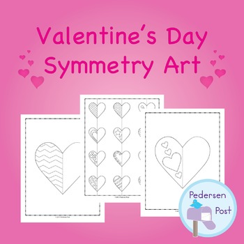 VALENTINE'S DAY SYMMETRY ART - TeachersPayTeachers.com