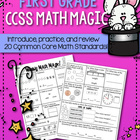 Weekly Math Magic - First Grade, Set 1 (CCSS aligned)